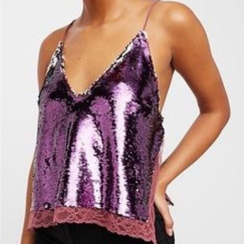 Free People Sequin Cami Top